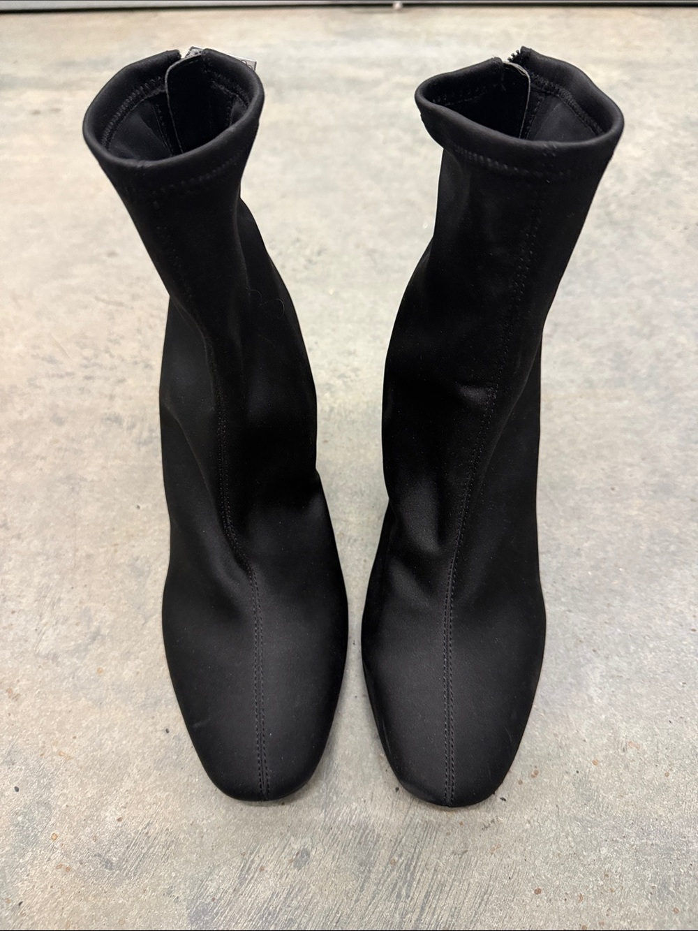 Jessica Simpson Black Stretch Sock Ankle Booties